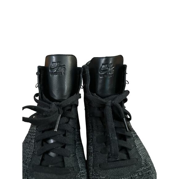 Men 11 Nike Air Force One 1 Ultra FlyKnit Mid Dark Gray Black Sneakers Shoes main image 5
